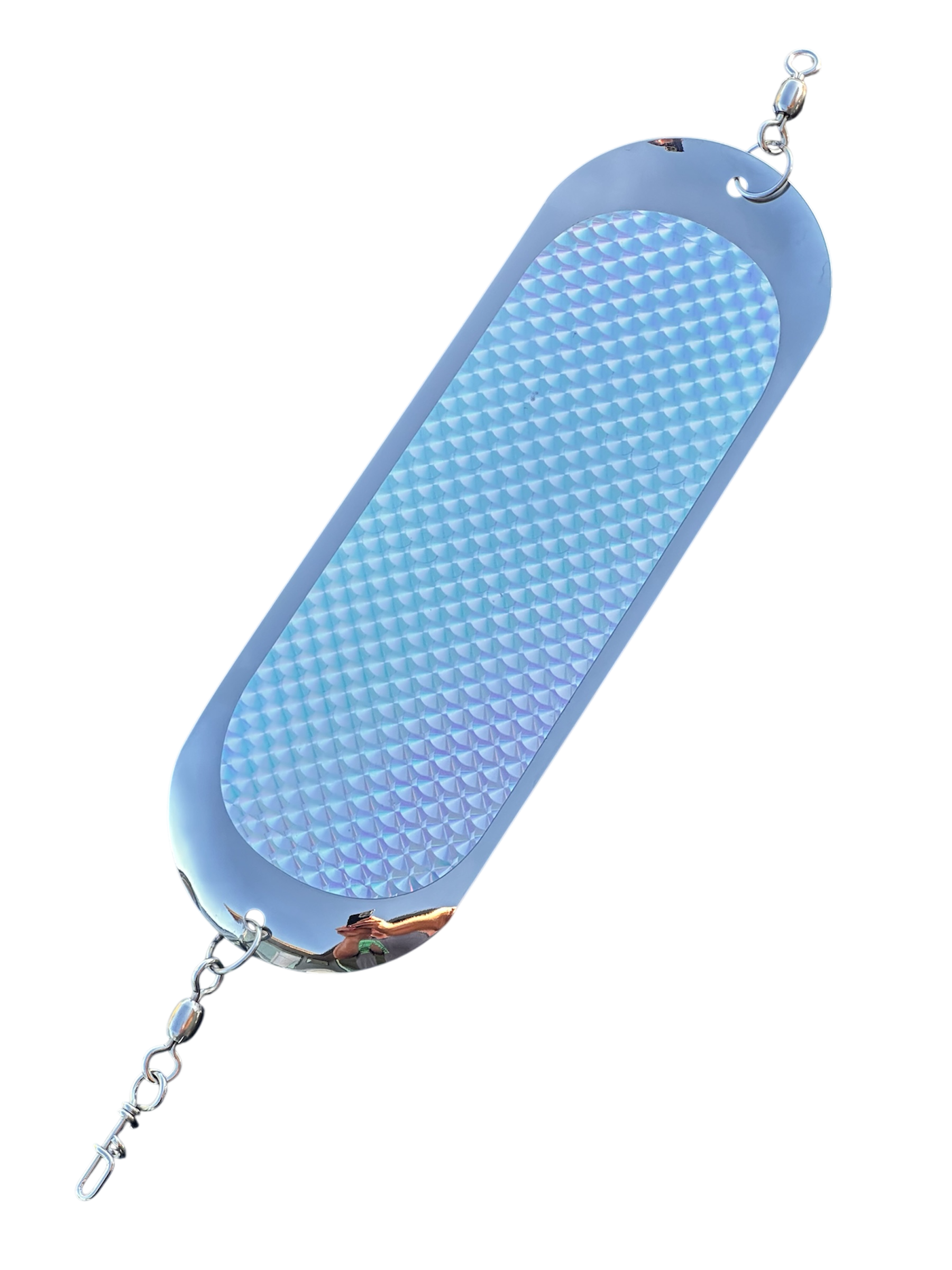 SIMON 8" SOCKEYE DODGER - SILVER HEX SCALE #1