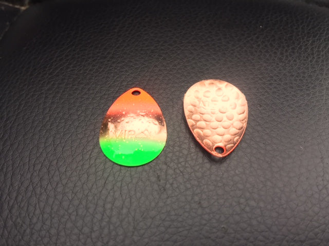 #3 Colorado "Copper Mex Flag w/Glitter" Spinner Blade (single blade)