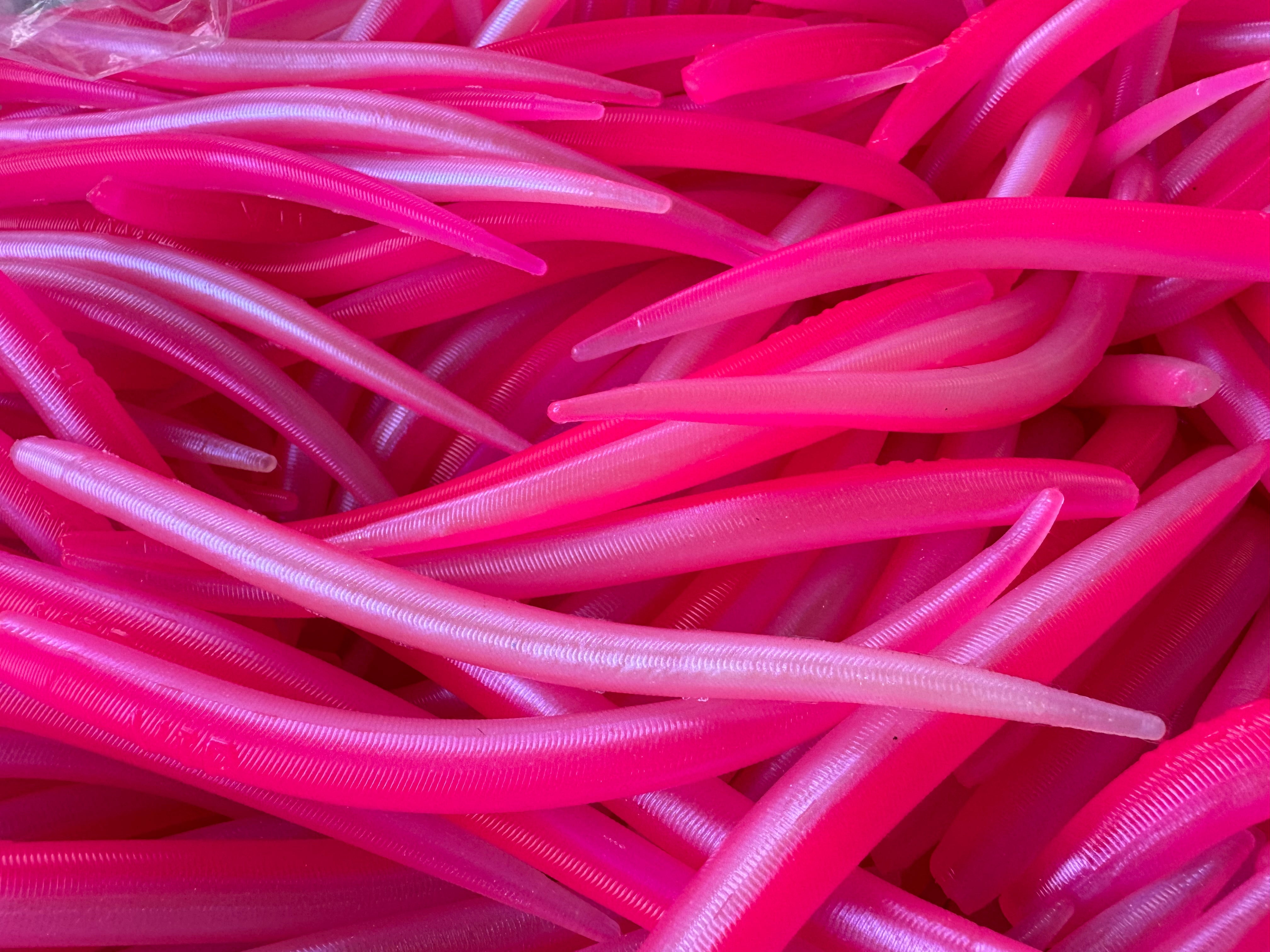 6" Pink/Pearl Eel (Single Bait)