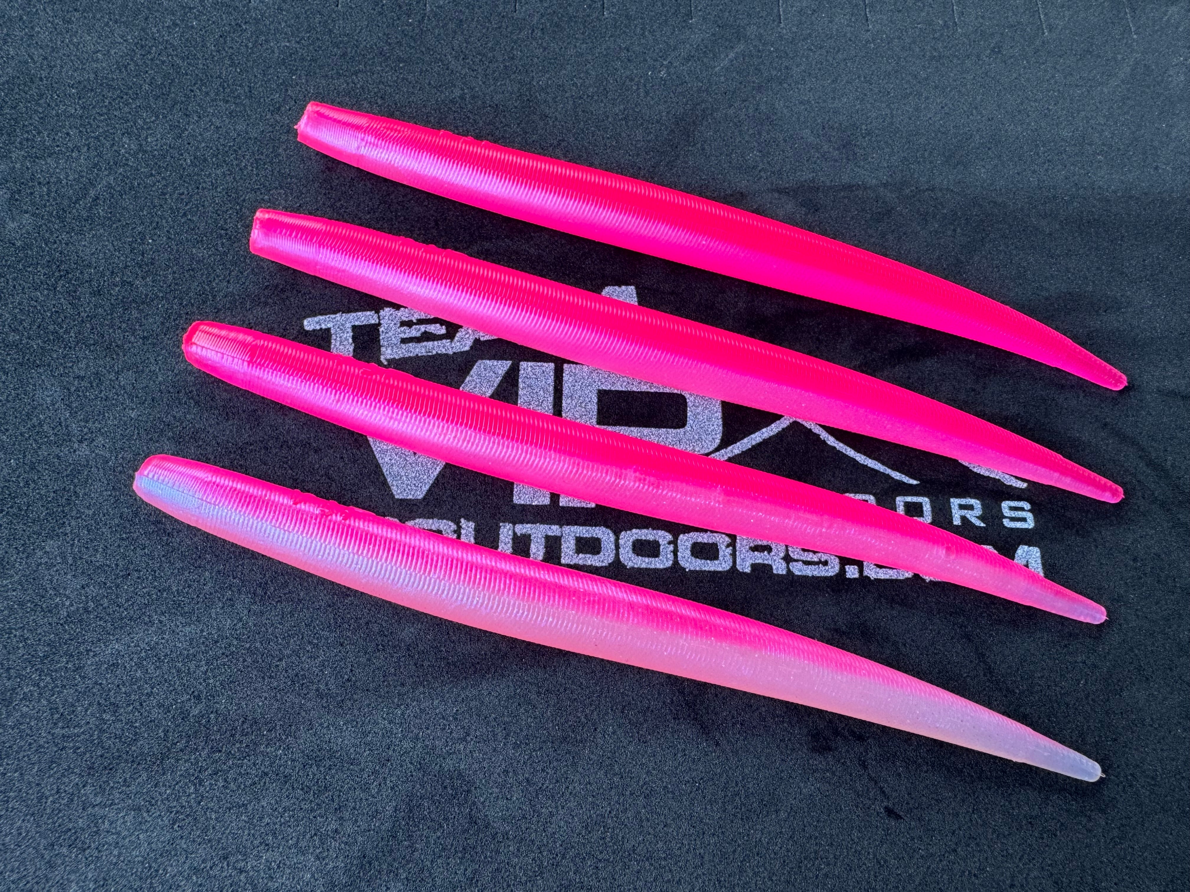 6" Pink/Pearl Eel (Single Bait)
