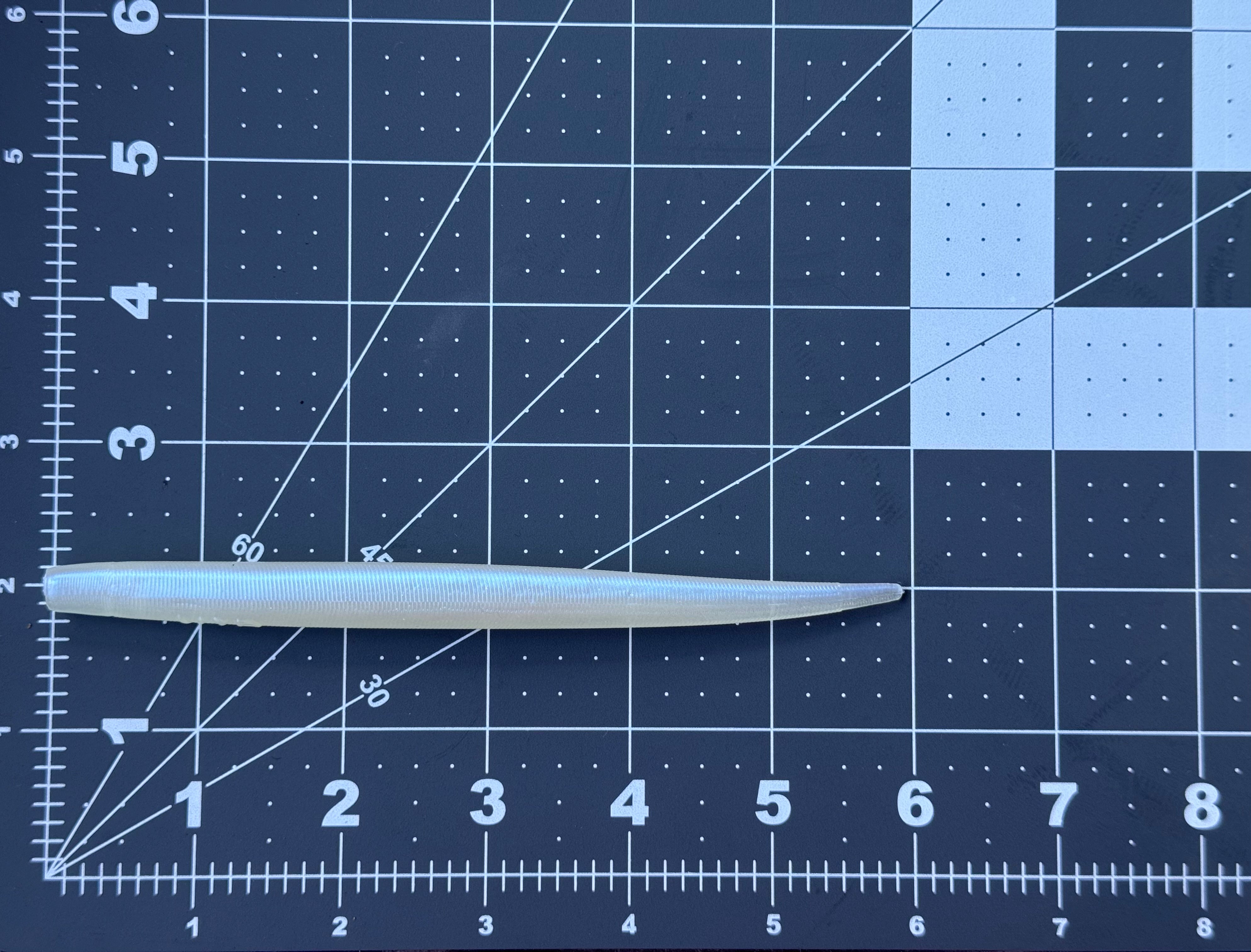 6" Glow/Pearl Eel (Single Bait)