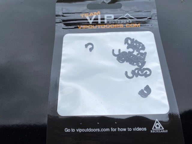 #2 Black Fixed Plastic Clevis (24 Pack)