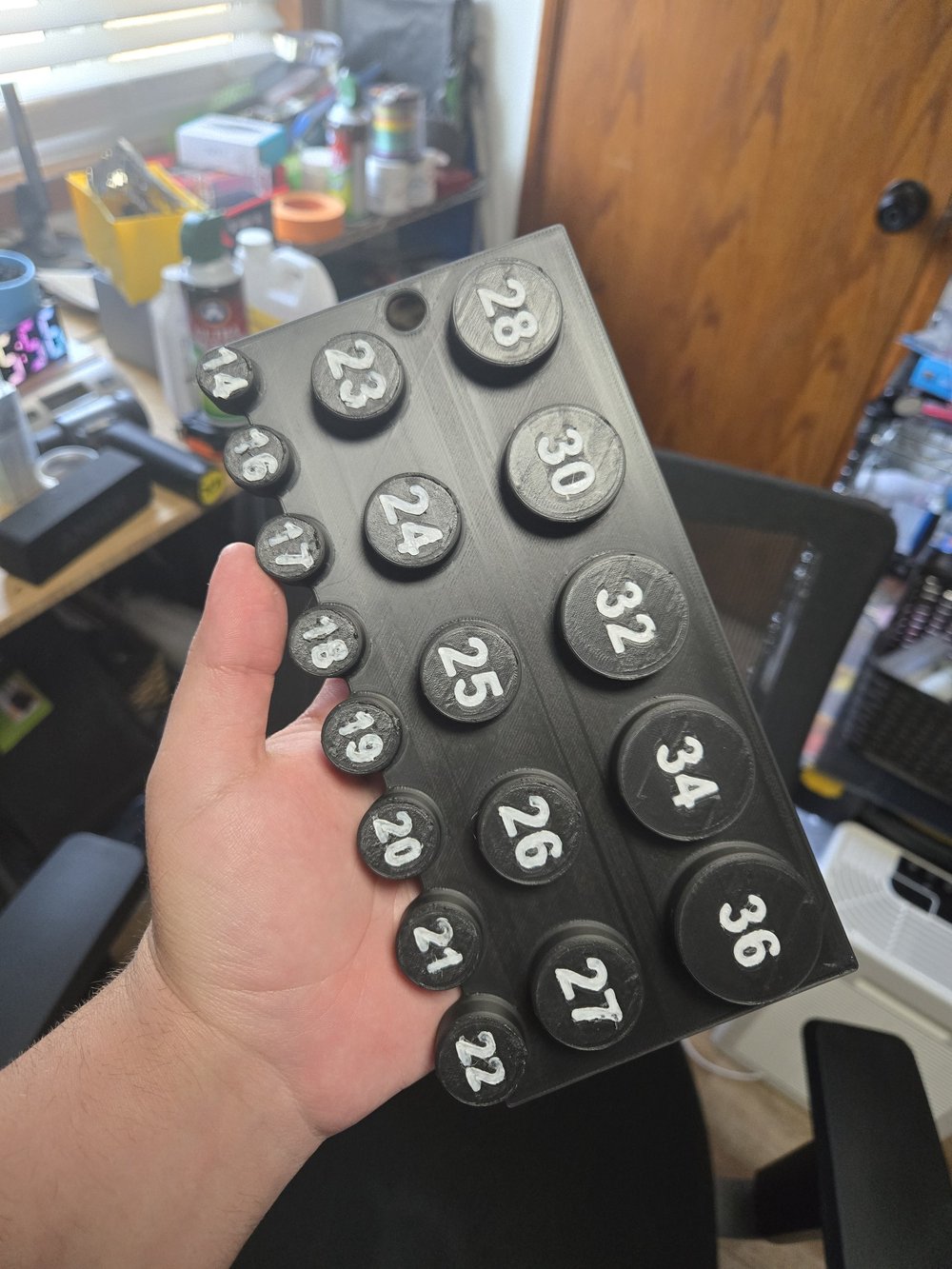 Buttcap/Reelseat Sizer