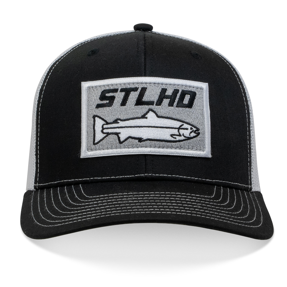 STLHD Winter Ice Black/White Trucker Snapback Hat