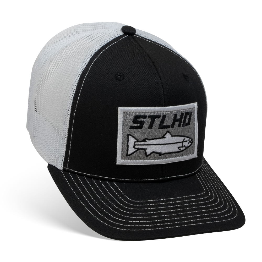 STLHD Winter Ice Black/White Trucker Snapback Hat