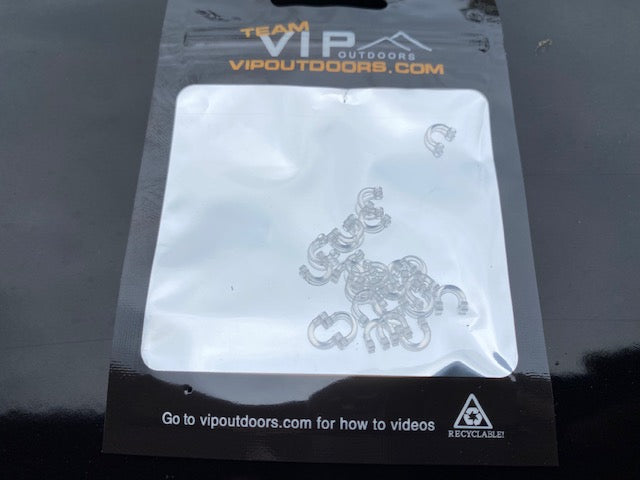 #2 White Fixed Plastic Clevis (24 Pack)