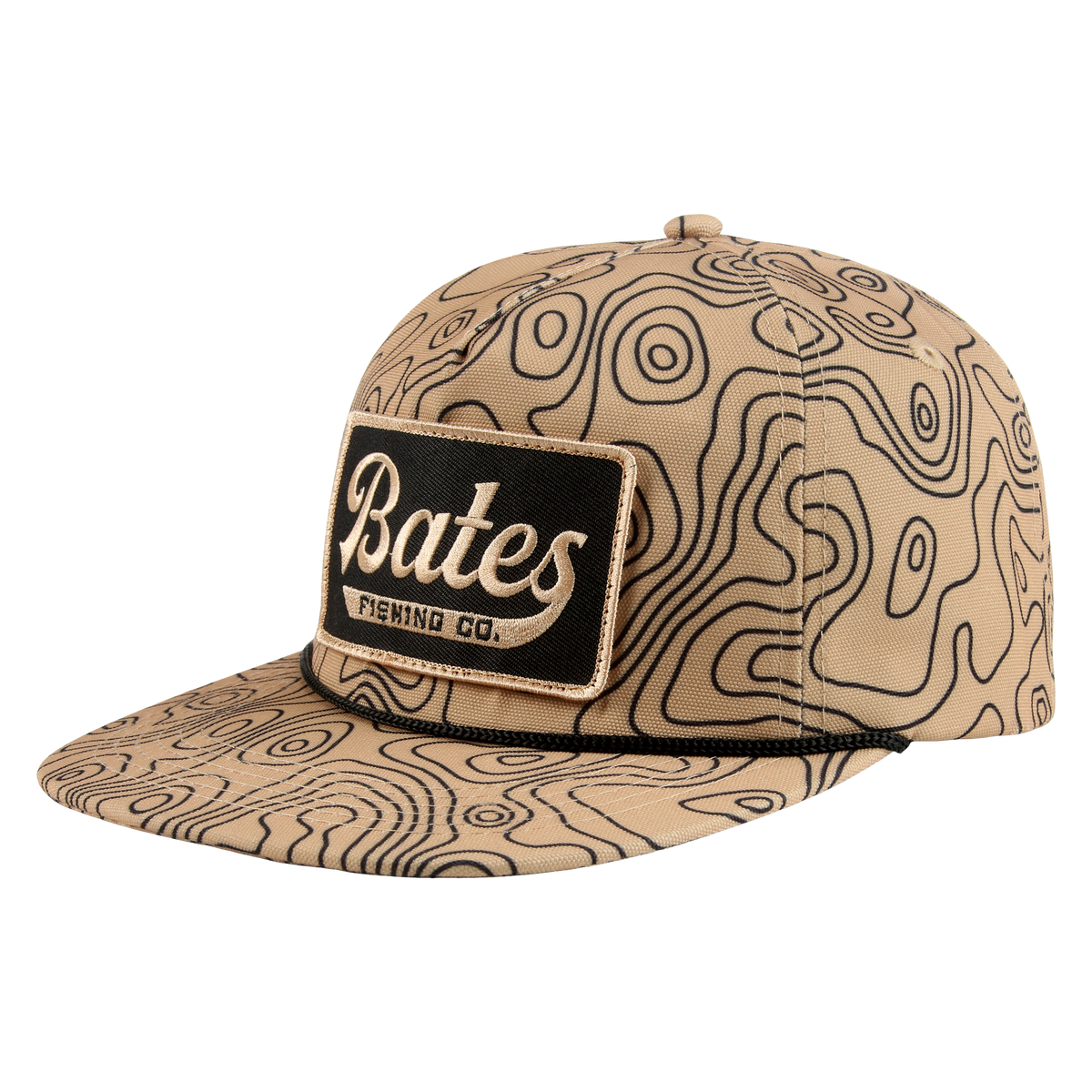 Topography Pattern Rope Hat GaryLoomis.com | Bates Tan Topo Rope Hat